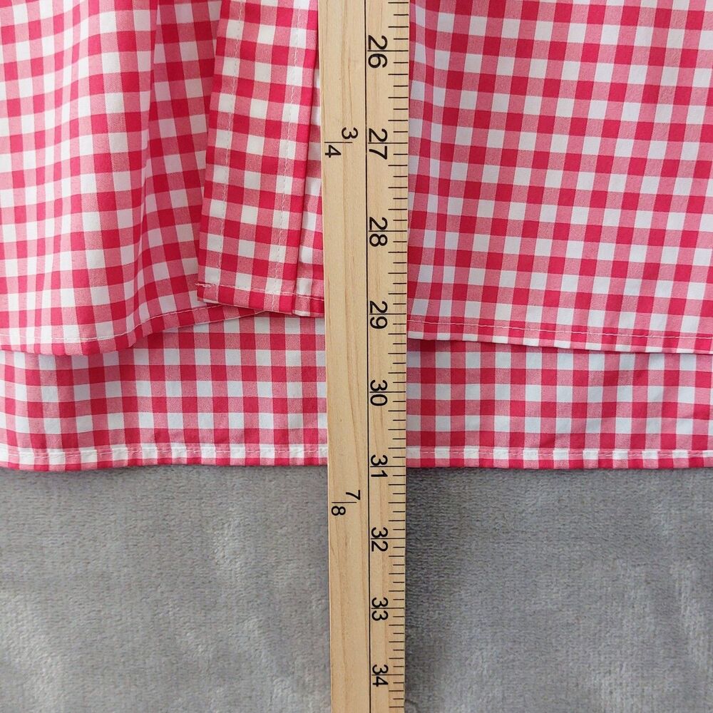 Vineyard Vines Performance Classic Fit Whale Shirt Men's XXL Gingham Red White - Picture 9 of 9